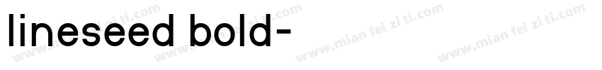 lineseed bold字体转换